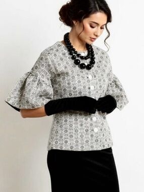 NWT Nuvula Art To Wear Top Jacket Sz L Victorian Whimsigoth Dramatic Whimsical